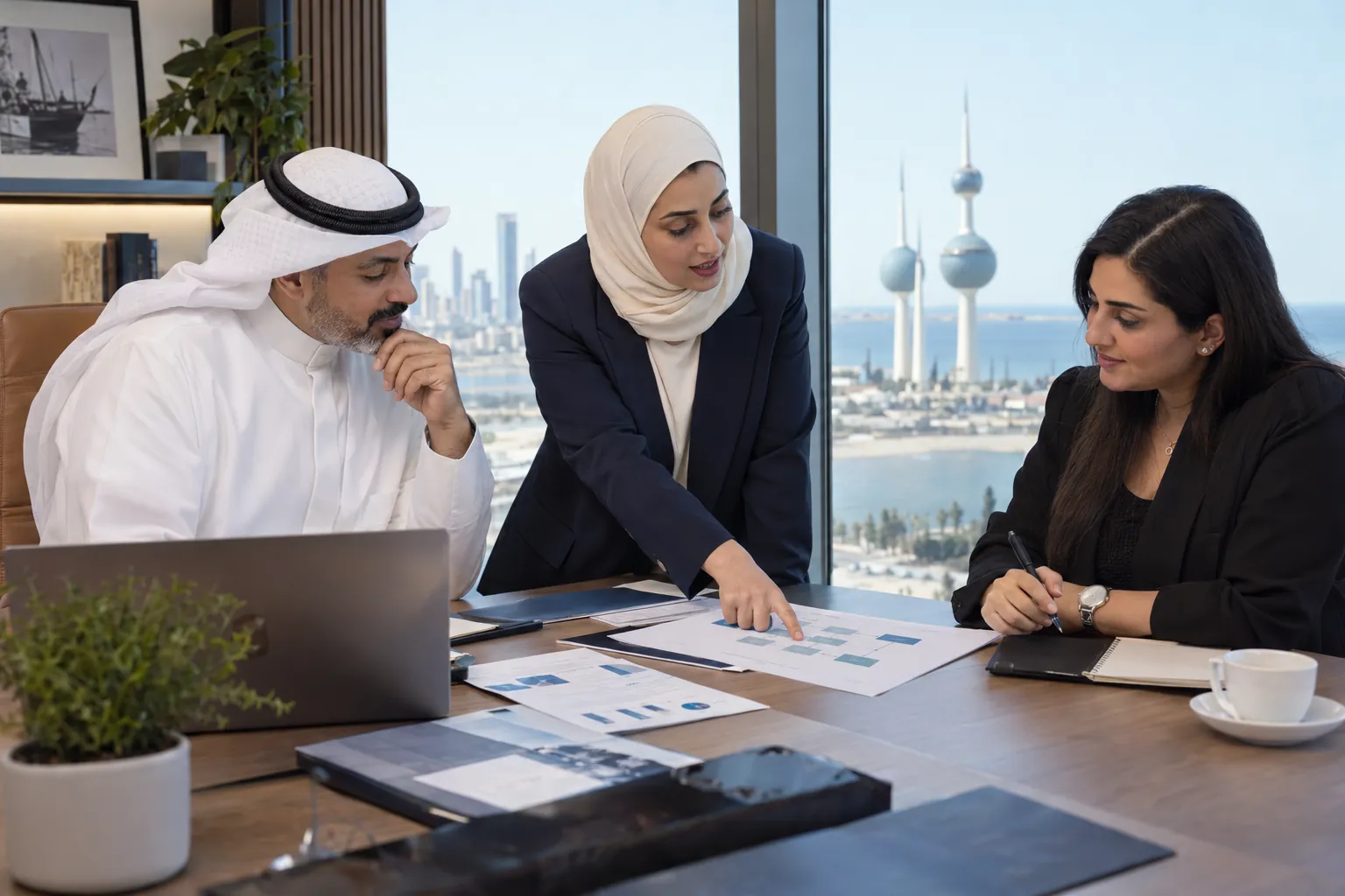 اجتماع استشاري لتأهيل مؤسسة للحصول على شهادة الأيزو